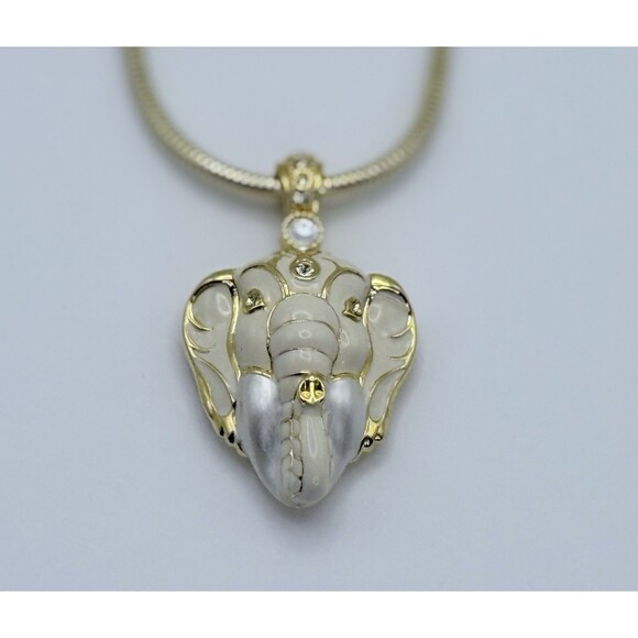 Edgar Berebi Maharaja Elephant Pendant Necklace 1997 Vintage Locket w/Signed COA - Picture 9 of 11